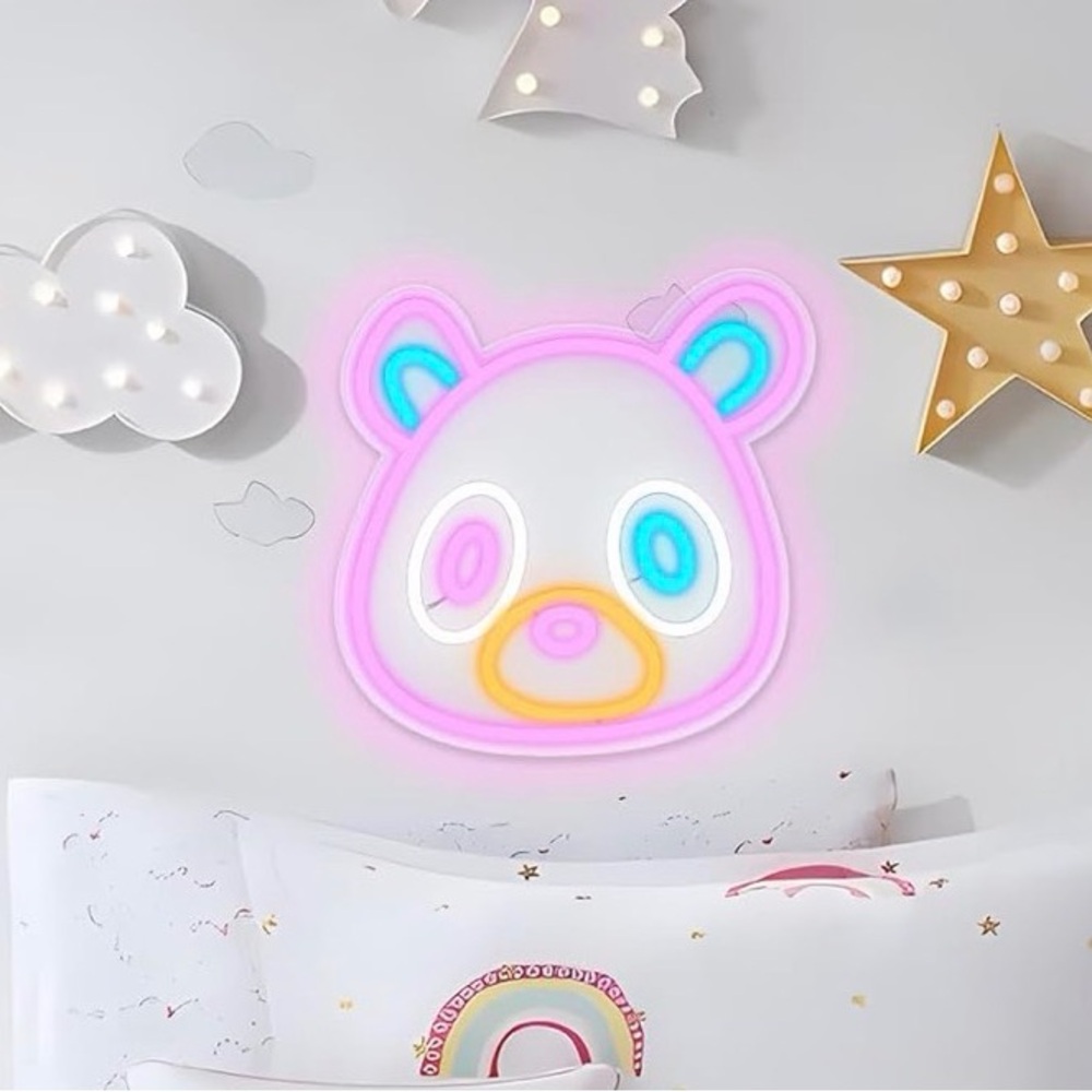 Neon Bear Wall Light/Decor
